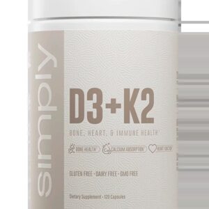 D3 + K2 Simply 120 Capsulas
